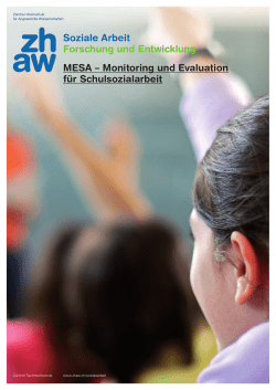 MESA - Monitoring und Evaluation f&uuml;r