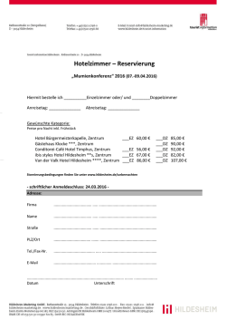 Hotelzimmer &ndash; Reservierung