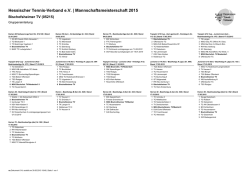 Hessischer Tennis-Verband e.V. | Mannschaftsmeisterschaft 2015