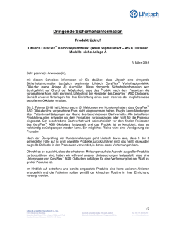 Dringende Sicherheitsinformation