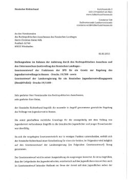 Stellungnahme HessJAVollzG-Entwurf