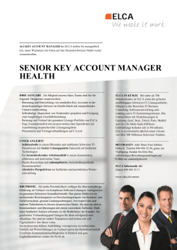 senior key account manager health