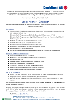 Senior Auditor – Österreich