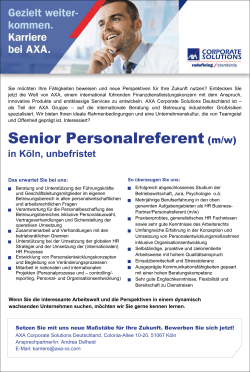 Senior Personalreferent (m/w)