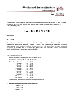 hausordnung