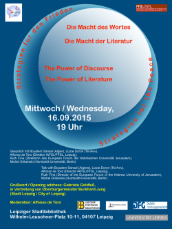 Plakat - Universität Leipzig