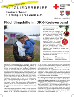 Mitgliederbrief 04_2015 - DRK Kreisverband Fläming