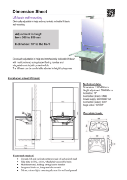 Dimension Sheet Lift basin_wall-mounted.indd