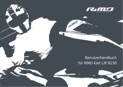 Benutzerhandbuch für RiMO Kart Lift R250