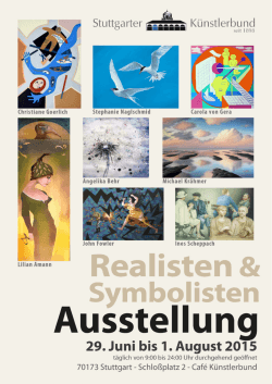 Realisten & Symbolisten 29. Juni - 1. August 2015
