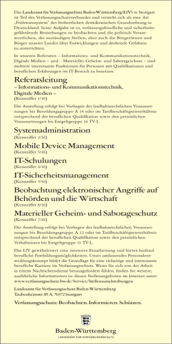 Referatsleitung Systemadministration Mobile Device Management