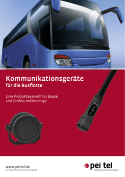 Kommunikationsgeräte für die Busflotte