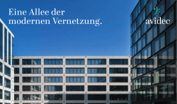 Eine Allee der modernen Vernetzung.