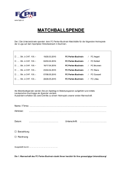 matchballspende - FC Perlen