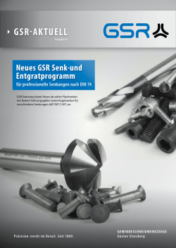 GSR-Newsletter Nr. 6 - GSR Gustav Stursberg GmbH :: Home