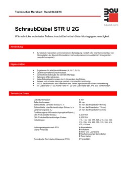 SchraubDübel STR U 2G