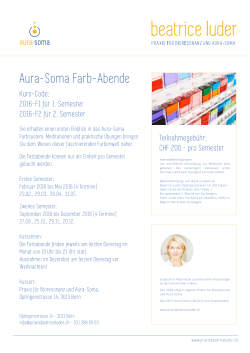 Aura-Soma Farb-Abende - BEATRICE LUDER Praxis für