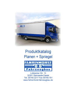 Grundausstattung - Fahrenhorst Fahrzeugbau