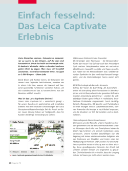 Einfach fesselnd: Das Leica Captivate Erlebnis