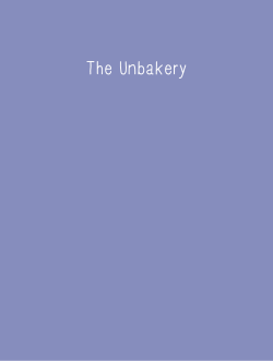 The Unbakery - Hans Nietsch Verlag