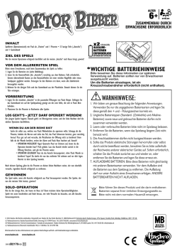 Dr. Bibber Instructions