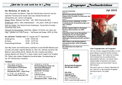 Dorfnachrichten vom Juli 2015