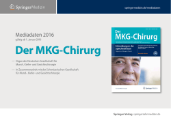 Der MKG-Chirurg - Springer Medizin