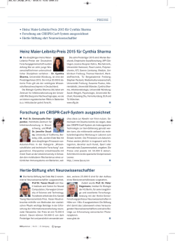 Heinz Maier-Leibnitz-Preis 2015 f&uuml;r Cynthia Sharma Forschung am