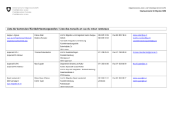 kantonalen Rückkehrberatungsstellen