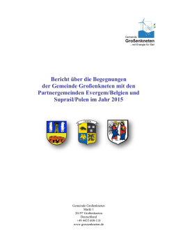 Bericht Intern. Städtepartnerschaften 2015
