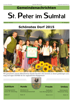 September 2015 - St. Peter im Sulmtal