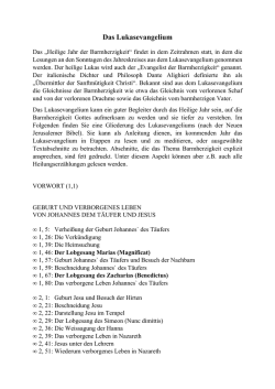 Das Lukas-Evangelium zu "Barmherzigkeit"
