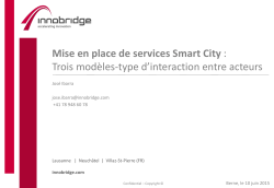 Mise en place de services Smart City : Trois modèles