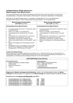 INTERNATIONALE GR&Uuml;NE WOCHE 2017 Media