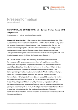 NET.WORK.PLACE LOUNGE-CHAIR mit German Design Award