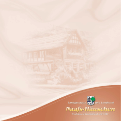 Ihr Prospekt zu unserem Haus - Landhotel Naafs