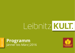 Programm - Leibnitz Kult