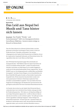Das Leid aus Nepal bei Musik und Tanz hinter sich lassen