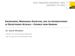 ENFORCEMENT, MANAGERIAL DISCRETION, AND THE INFORMATIVENESS OF