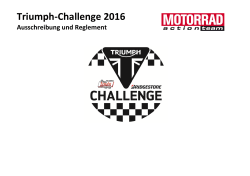 Triumph-Challenge 2016 - Der Triumph-Cup