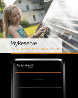 MyReserve - Solarwatt