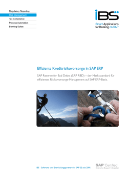 SAP Reserve for Bad Debts