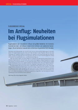 Im Anflug: Neuheiten bei Flugsimulationen