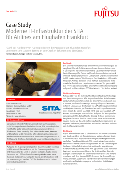 Case Study Moderne IT-Infrastruktur der SITA für Airlines