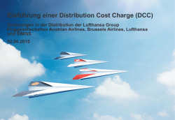 Einf&uuml;hrung einer Distribution Cost Charge (DCC)