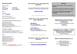 Flyer Katze weg