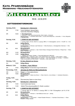 Gottesdienstordnung 09.04.