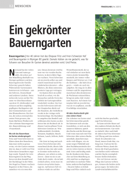 Ein gekr&ouml;nter Bauerngarten