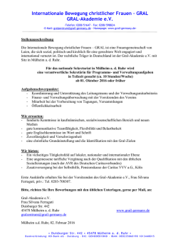 Internationale Bewegung christlicher Frauen &ndash; GRAL GRAL