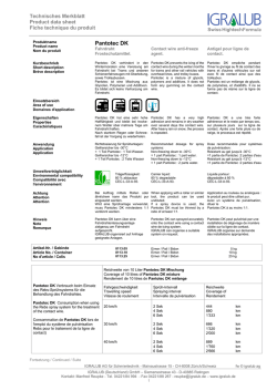 Pantotec DK - IGRALUB Deutschland GmbH
